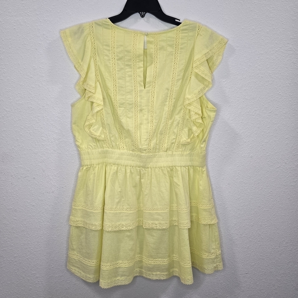 Chelsea & Violet Bekah 100% Cotton Lace Short Sleeve Resort Summer Dress Size XL - Picture 12 of 15